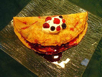 Crêpes aux fruits rouges