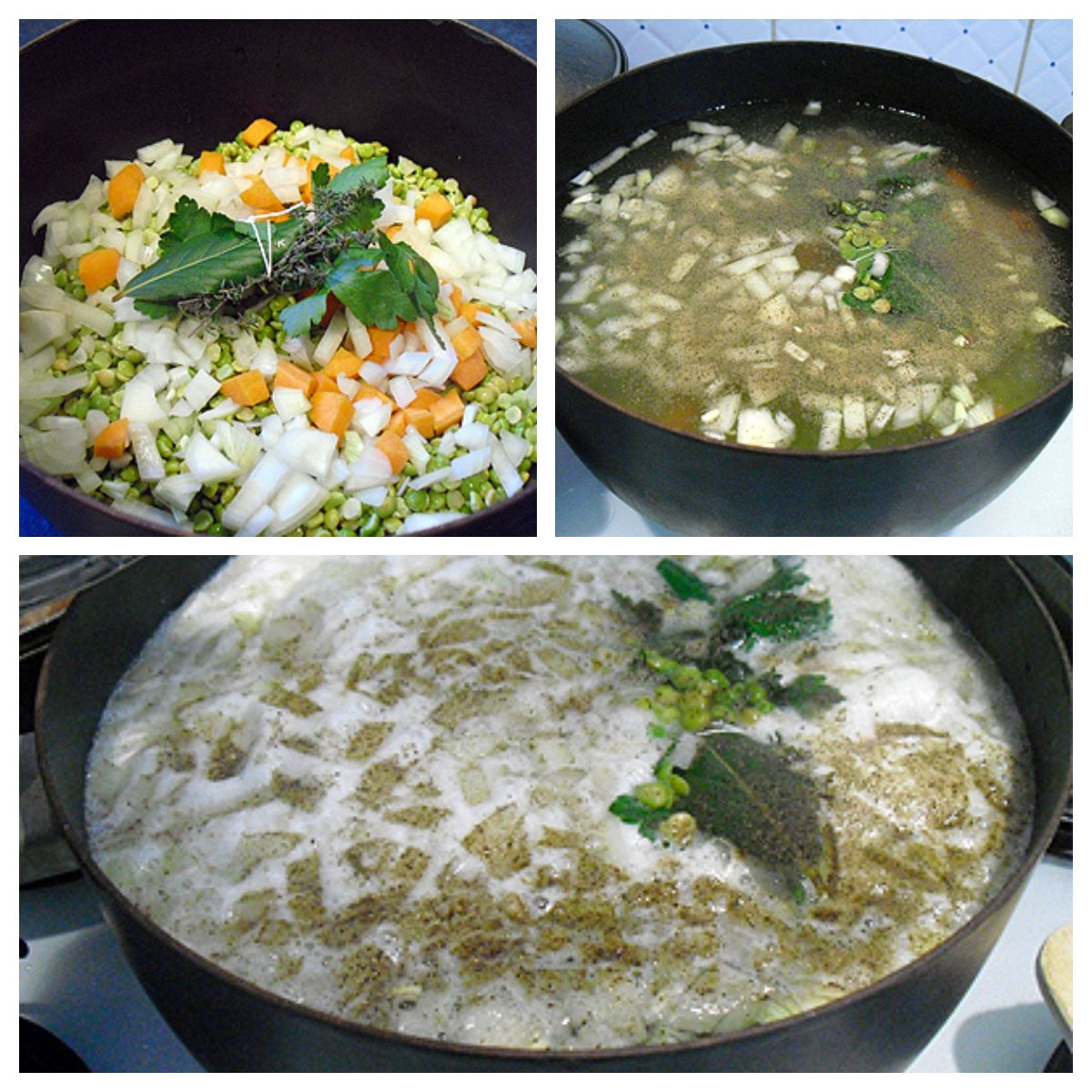 Soupe de pois cassés - La recette facile par Toqués 2 Cuisine