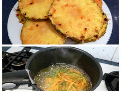 Ananas rôti au gingembre - 4