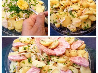 Salade saucisson pommes de terre - 5