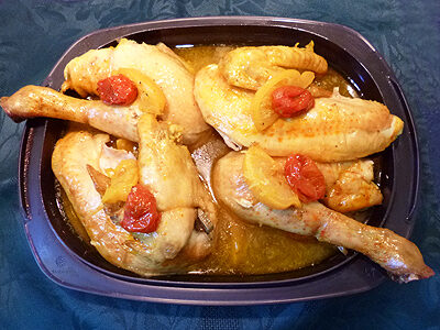 Poulet rôti au safran - 6