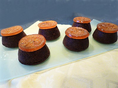 Gâteaux choco oranges confites - 8