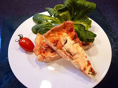 Quiche au saumon frais