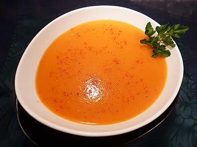 Velouté de carottes au piment d’Espelette