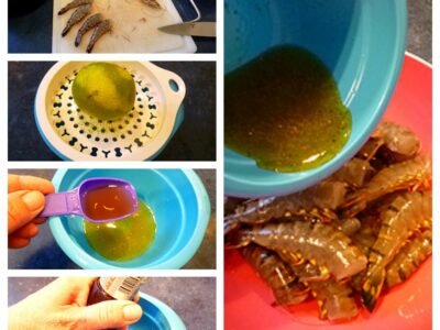 Brochettes gambas ananas - 2