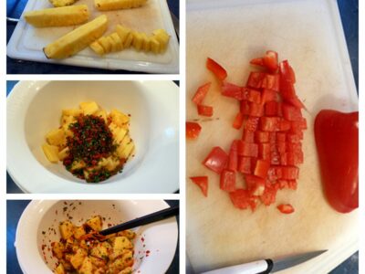 Brochettes gambas ananas - 5