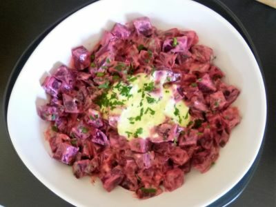 Salade de betteraves sauce au concombre - 2
