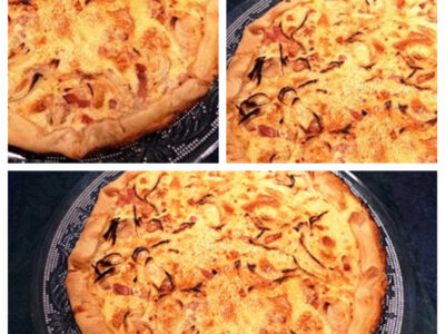Tarte aux lardons fumés - 2
