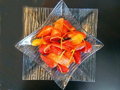 Salade de fraises aux agrumes