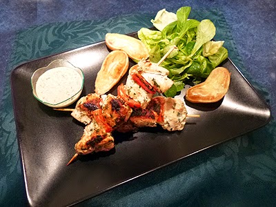 Brochettes de poulet au yaourt - 1