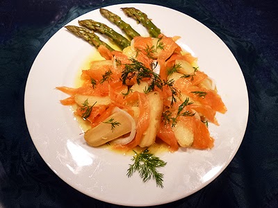 Salade parmentière aux asperges et saumon fumé - 13
