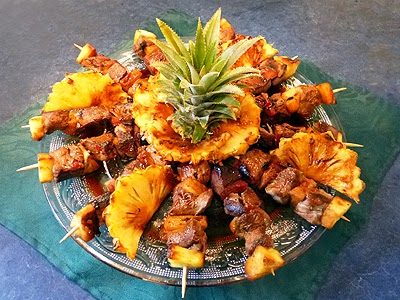 Brochettes de magret à l’ananas