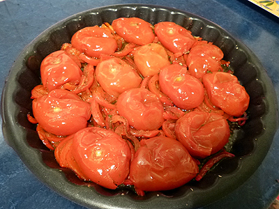 Clafoutis de tomates - 4