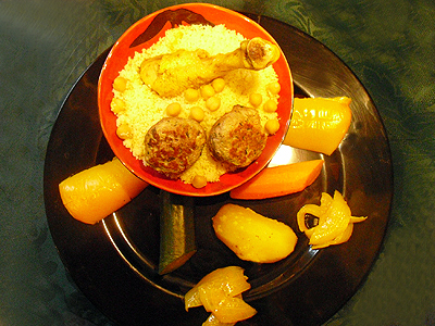 Couscous facile au poulet et boulettes - 2