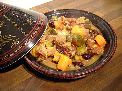 Tajine d'agneau aux abricots - 1