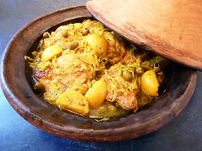 Tajine poulet et citrons confits