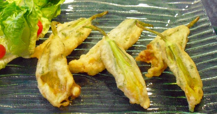 Beignets de fleurs de courges