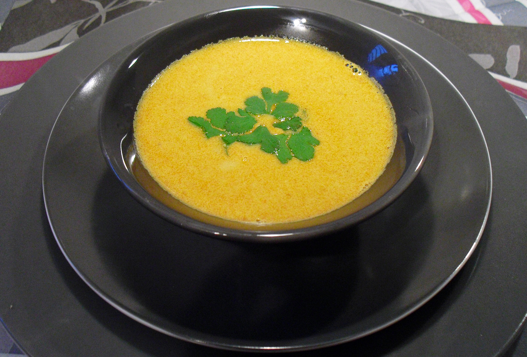 Bouillon de crevettes au curry et crème de coco - 2