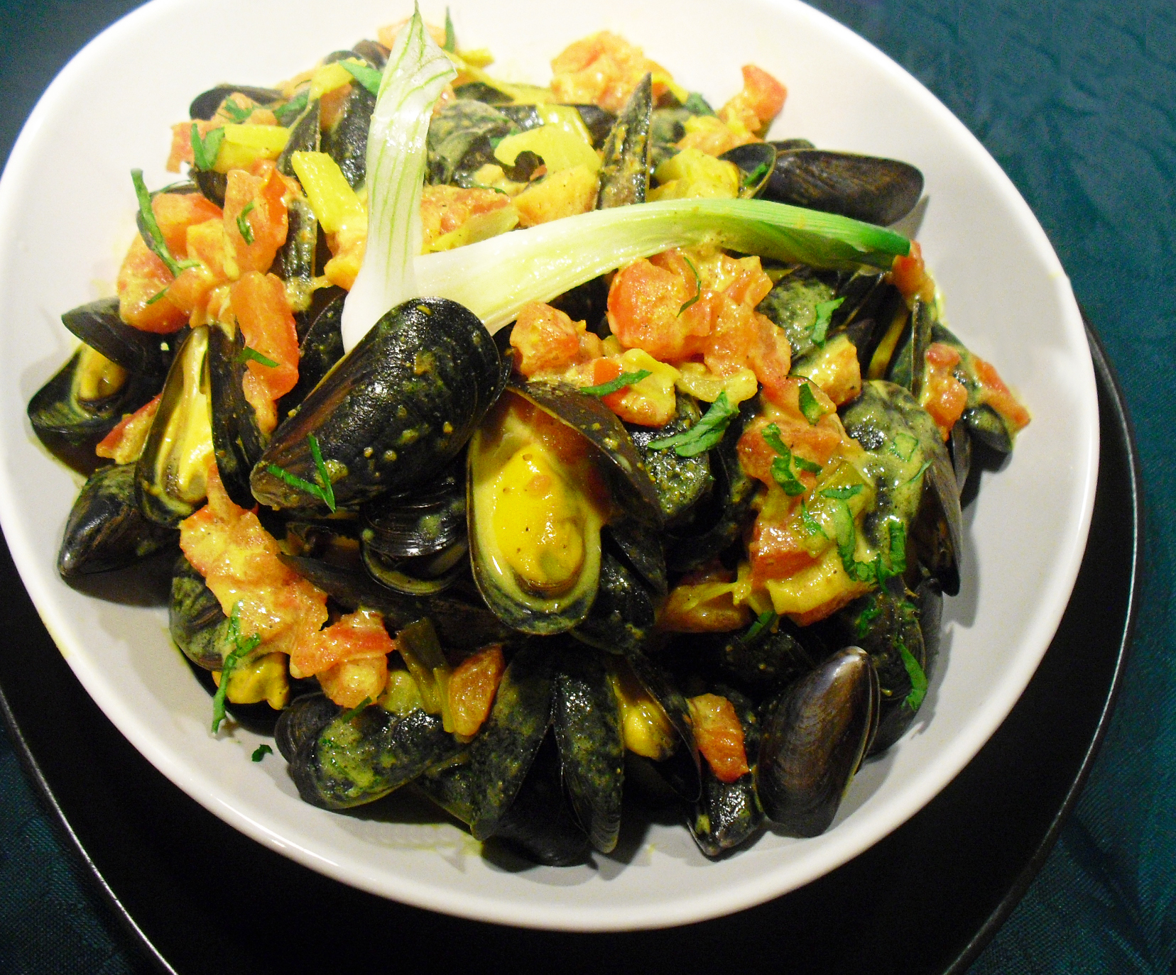 Moules au curry et coriandre - 2
