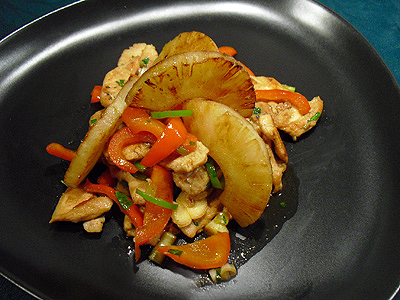 Poulet ananas gingembre - 2
