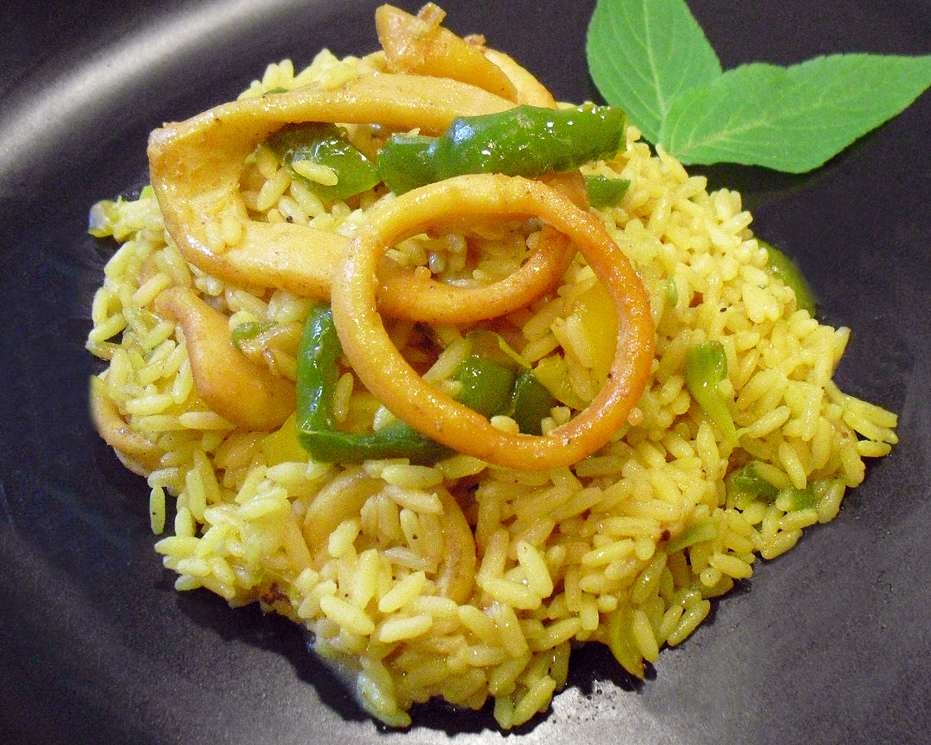 Riz pilaf aux calamars - 1