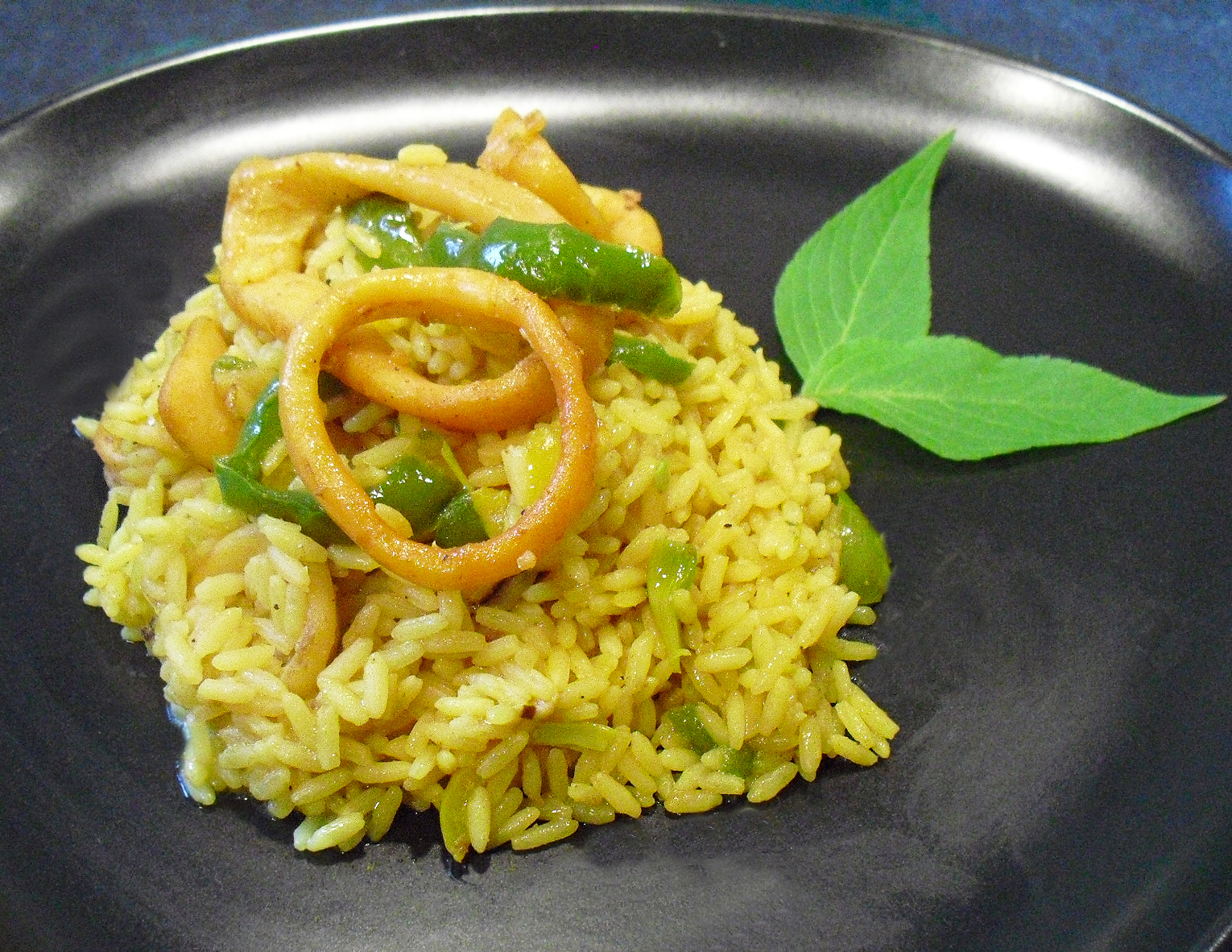 Riz pilaf aux calamars - 2