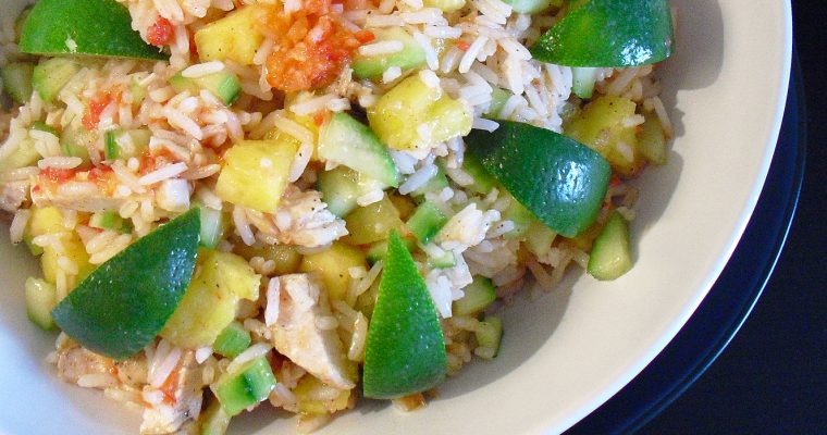 Salade de riz au poulet