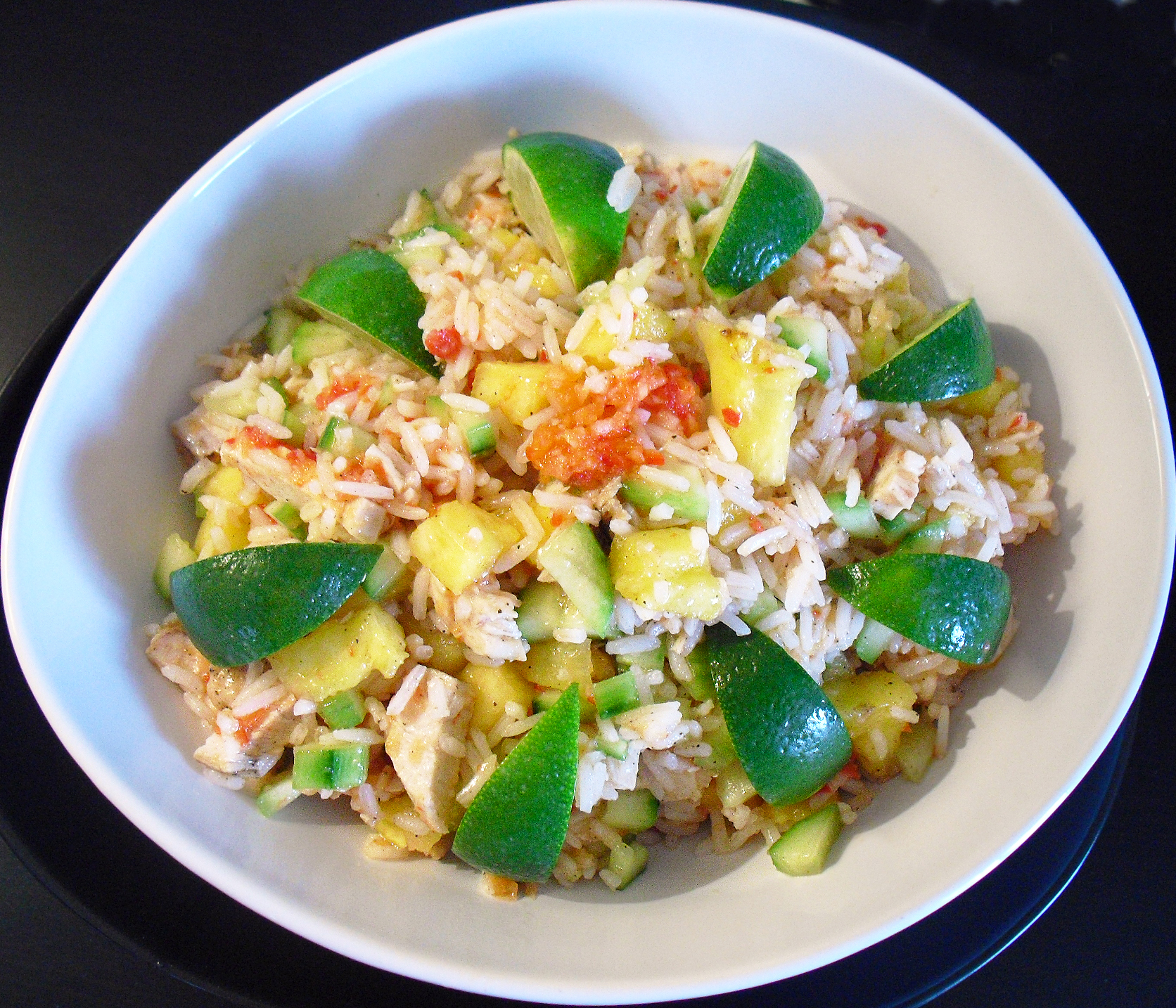 Salade de riz au poulet - 2