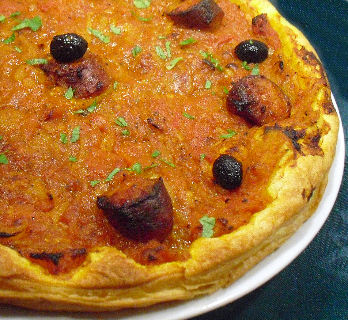 Tarte au rougail saucisse - 1