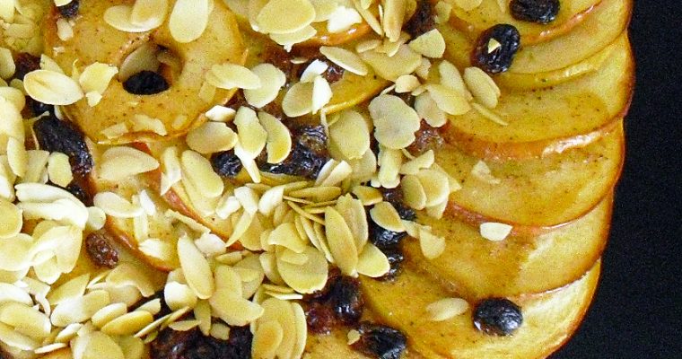 Tarte aux pommes rhum cannelle
