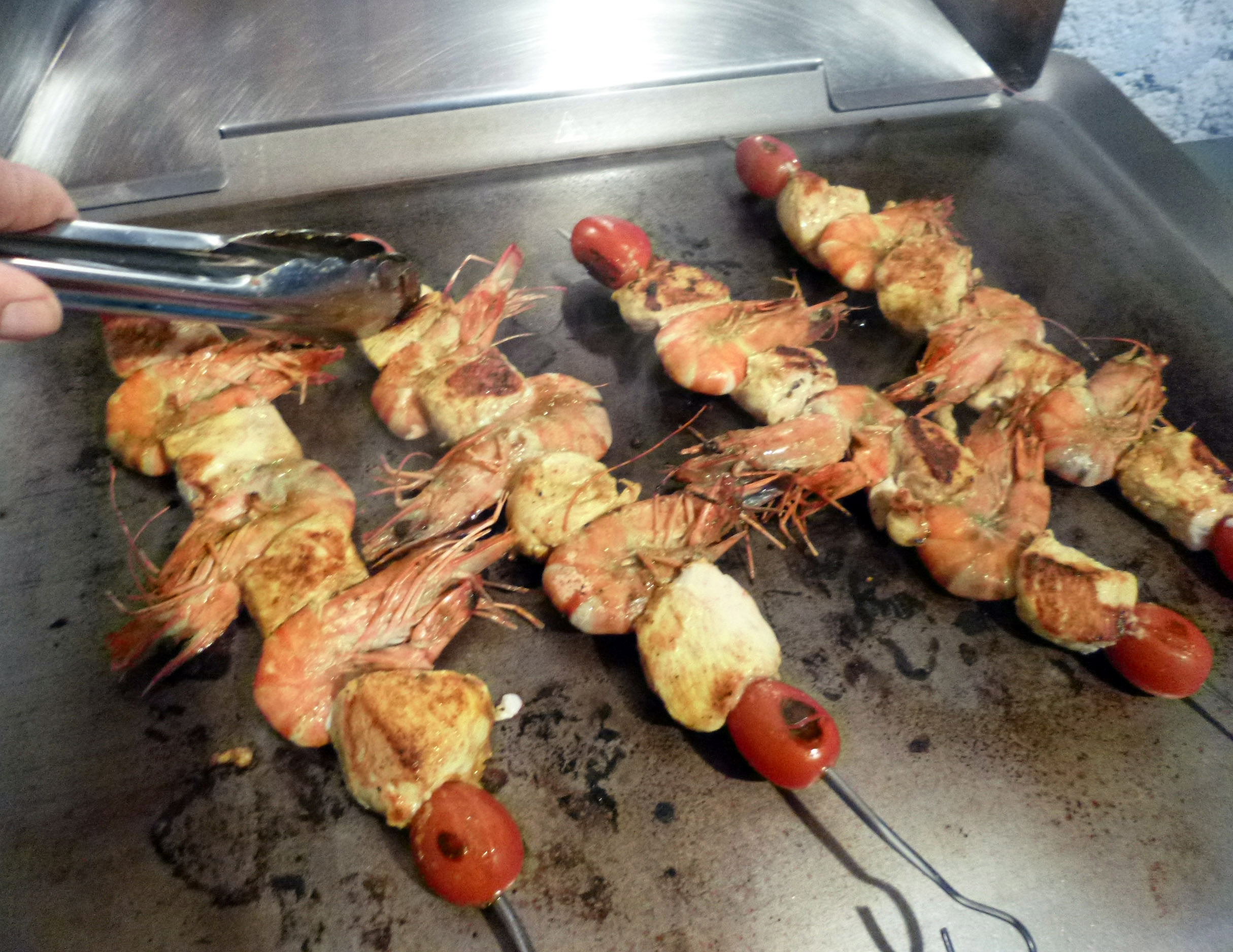 Brochettes de poulet aux crevettes - 8