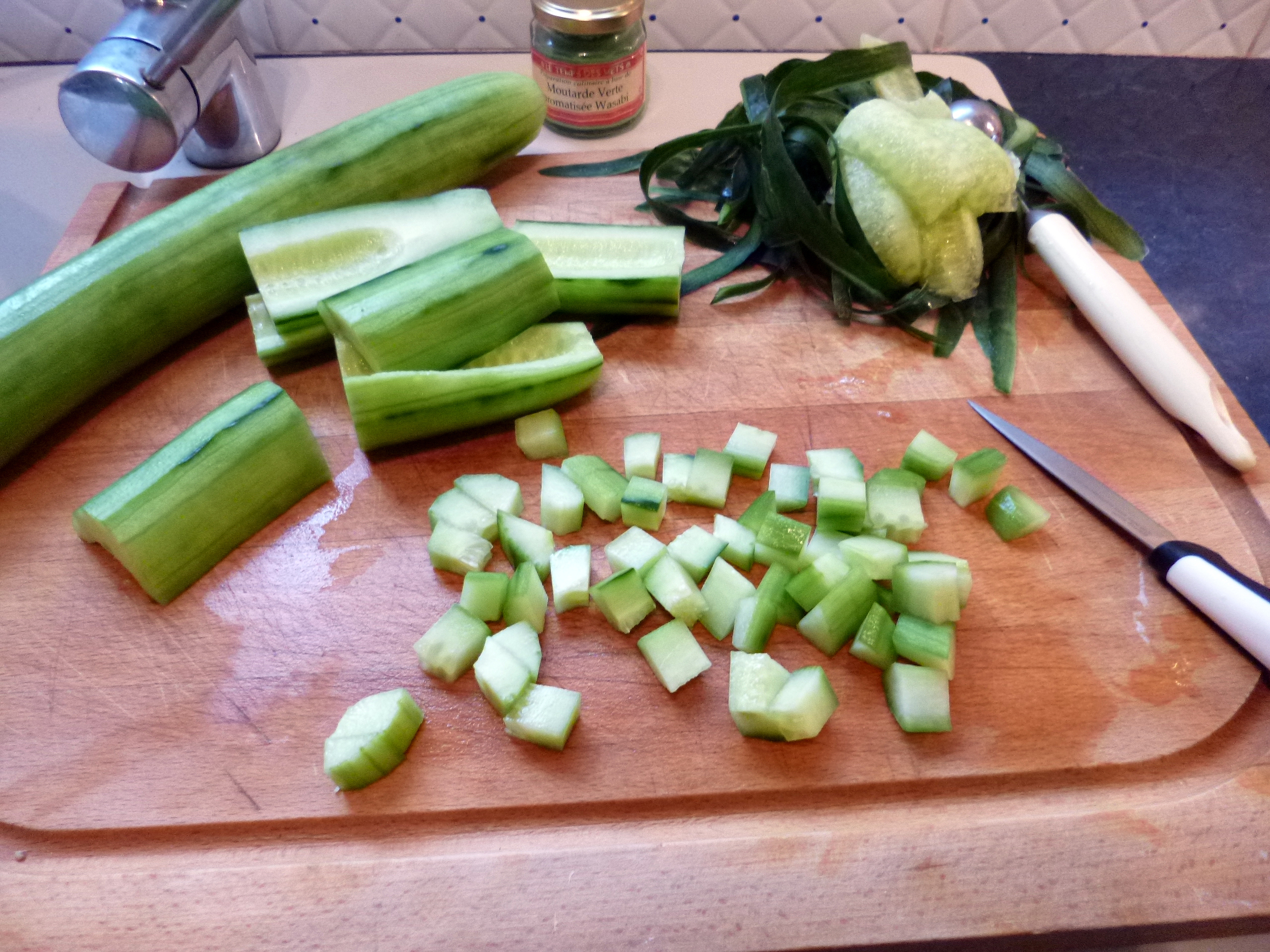 Concombres à la moutarde wasabi - 2