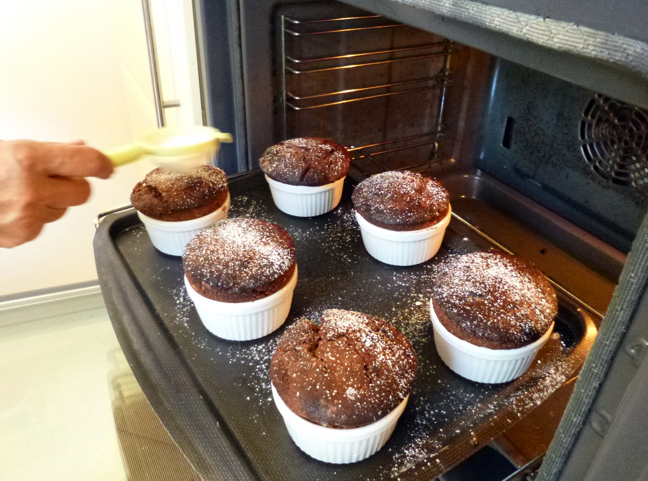 Soufflés chocolat menthe - 10