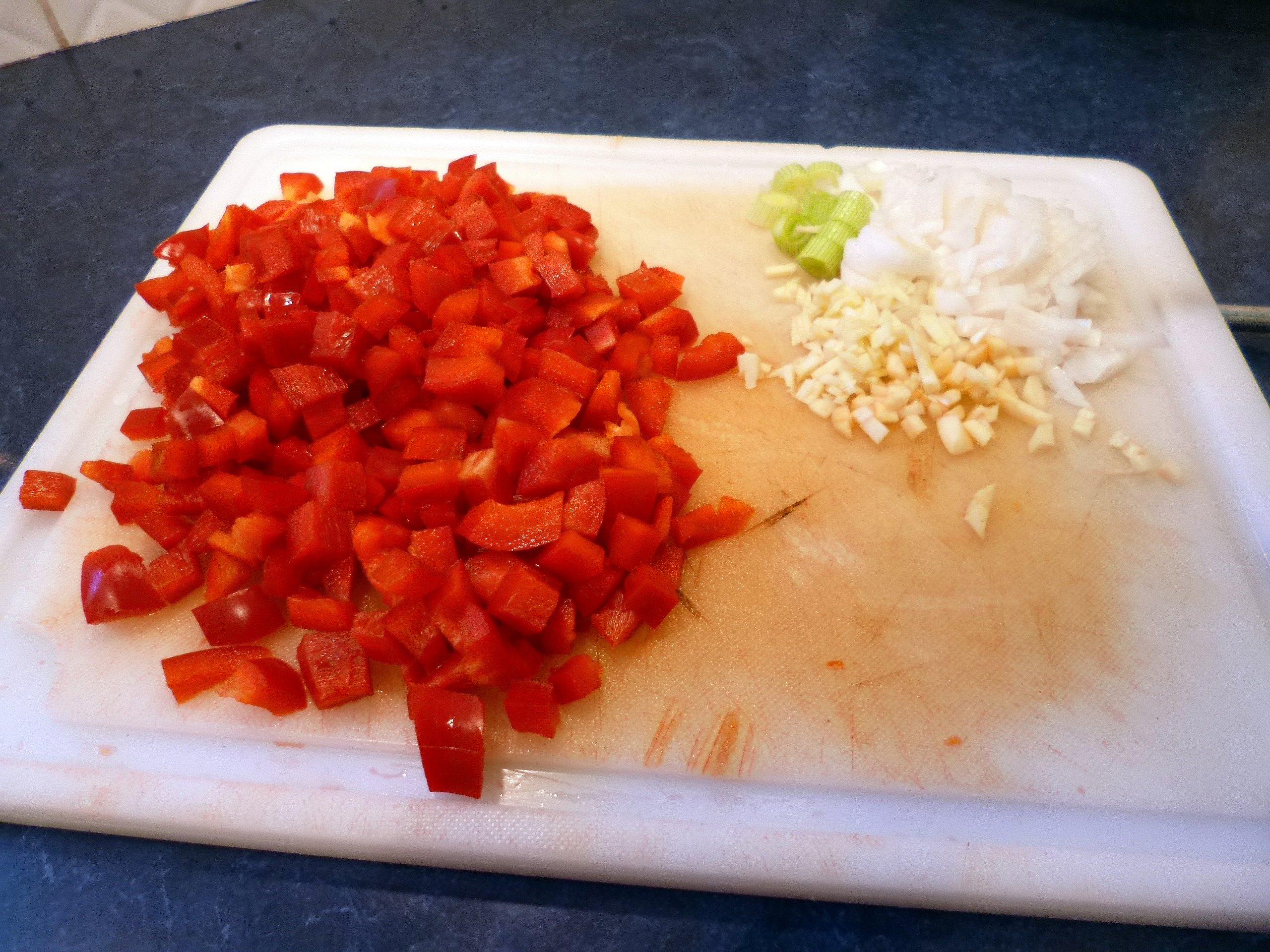 Riz aux poivrons et basilic - 2