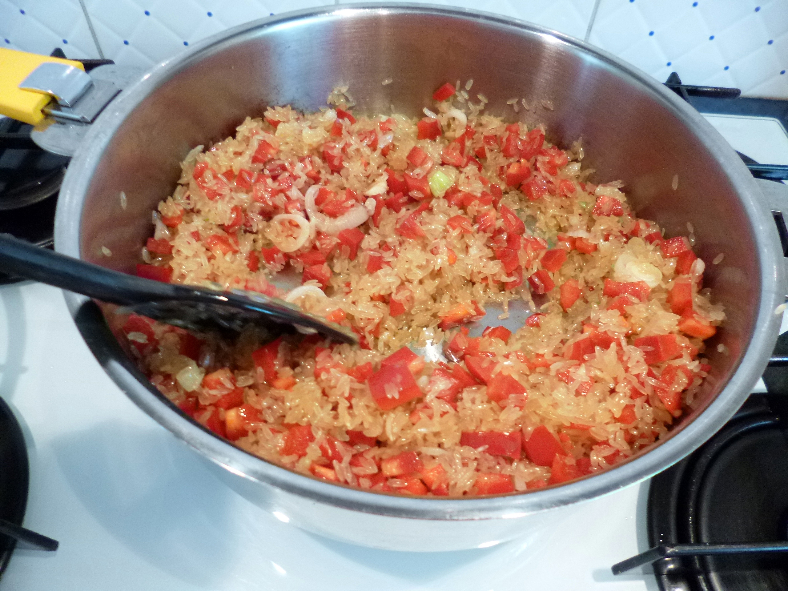 Riz aux poivrons et basilic - 5