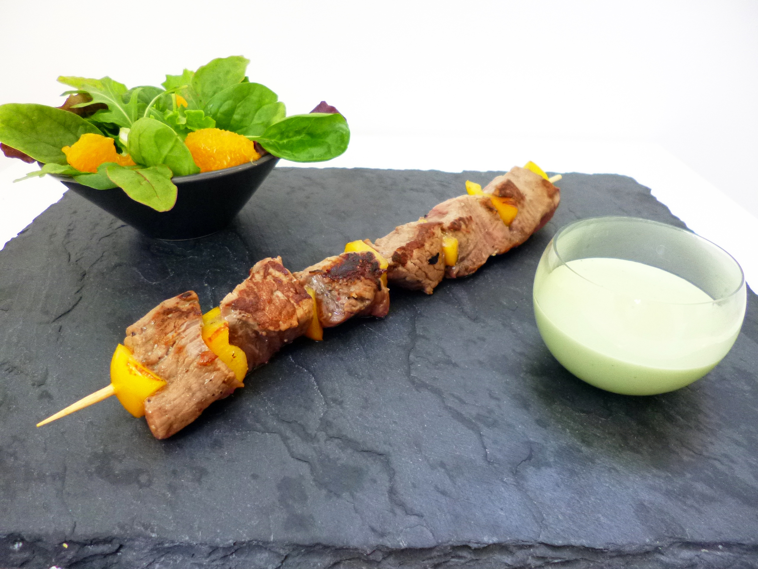 Brochettes de bœuf sauce wasabi - 8