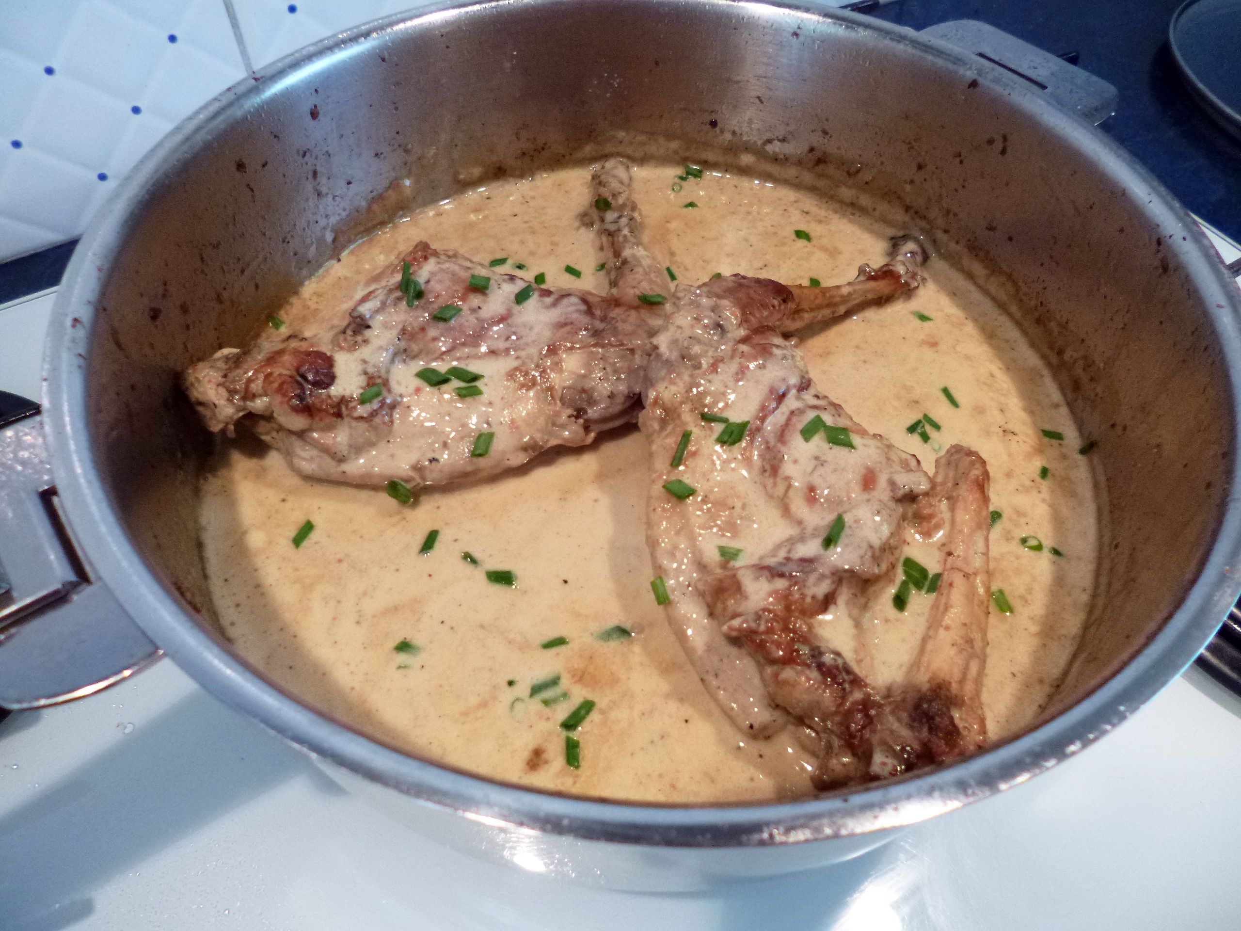 Lapin à la crème de champignons - 8