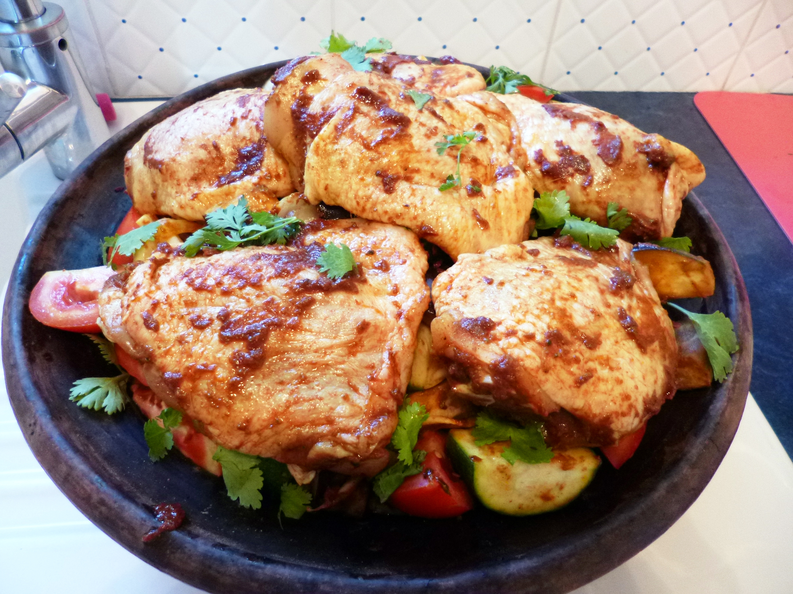 Tajine de poulet aux légumes d'été - 6