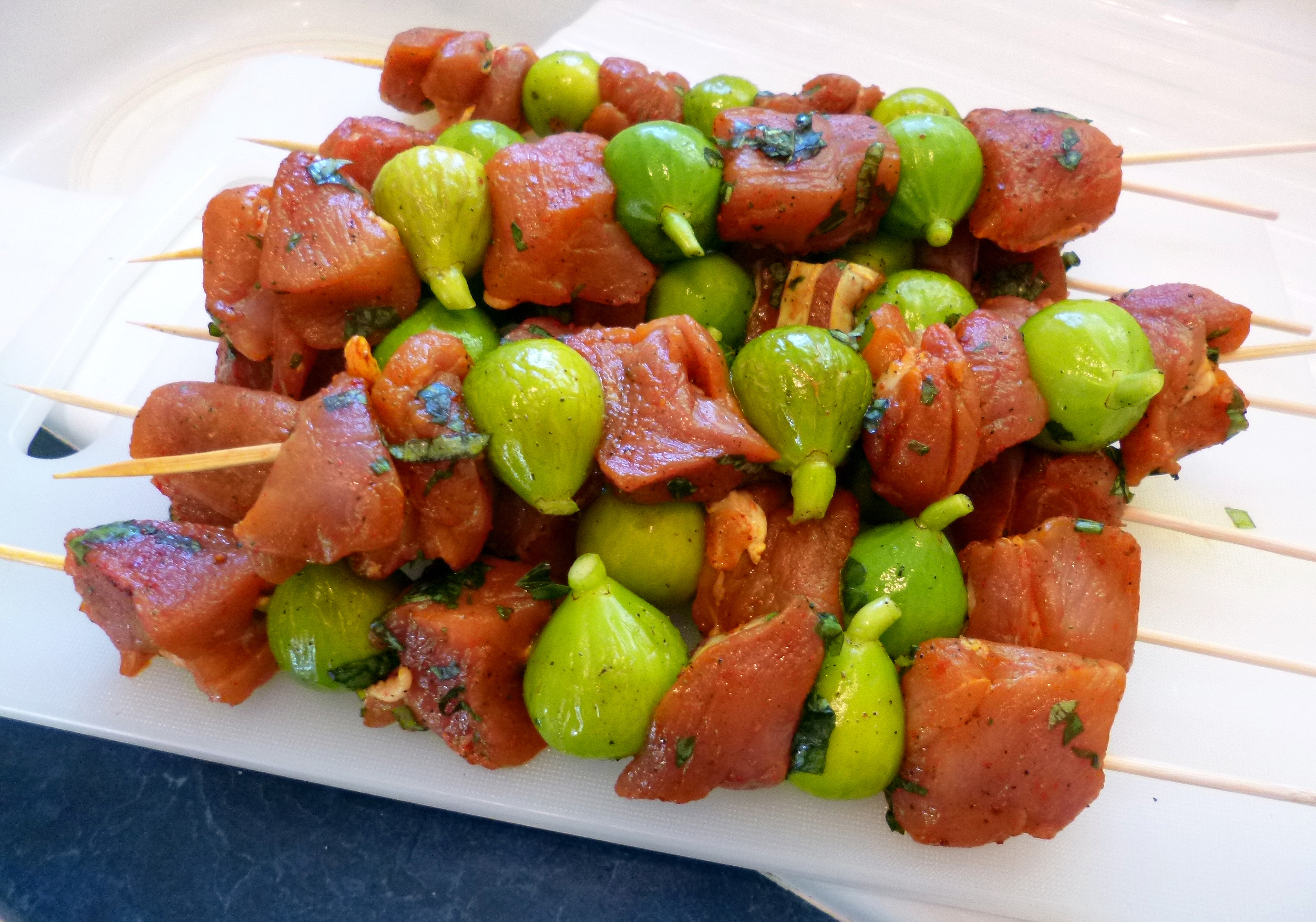 Brochettes de porc aux figues - 6