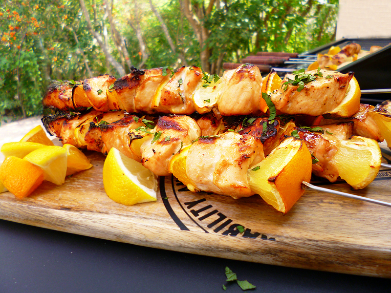 Brochettes de poulet aux agrumes - 9