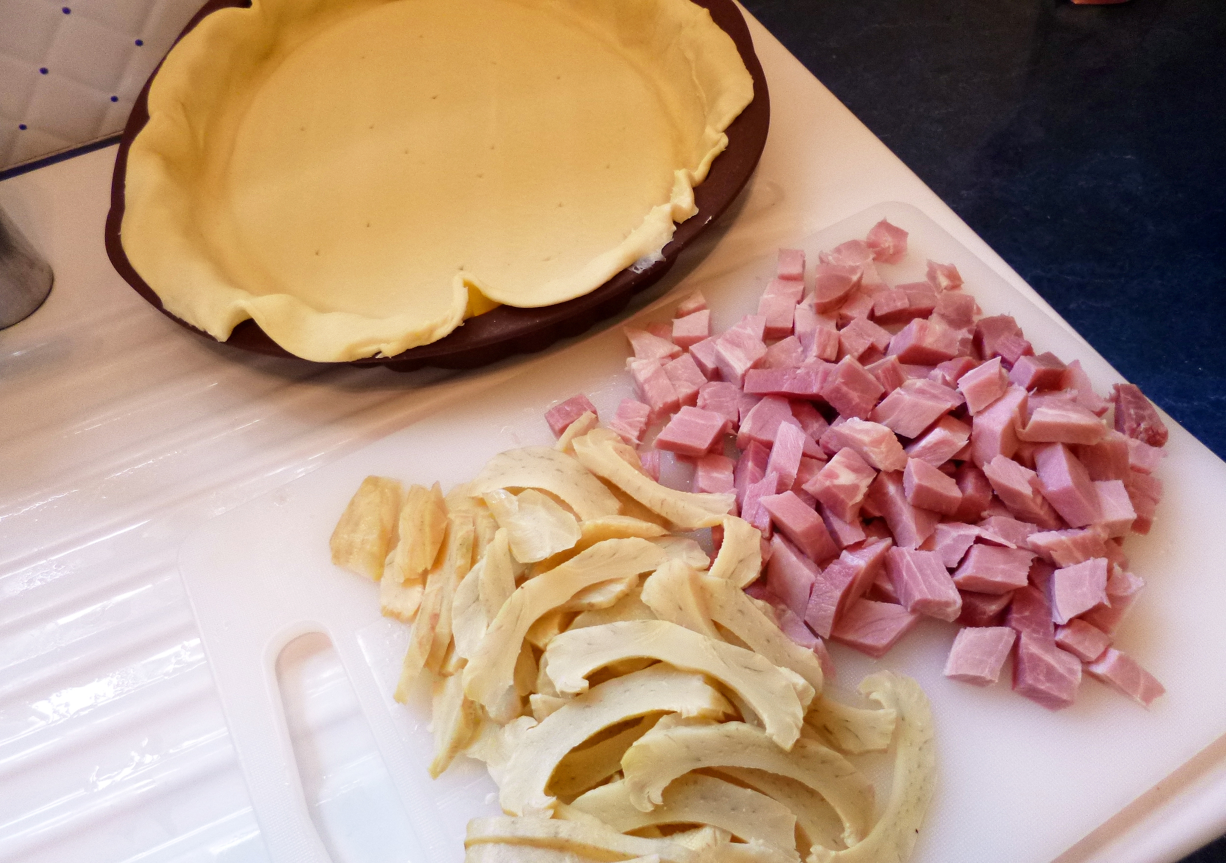 Quiche jambon artichauts - 2
