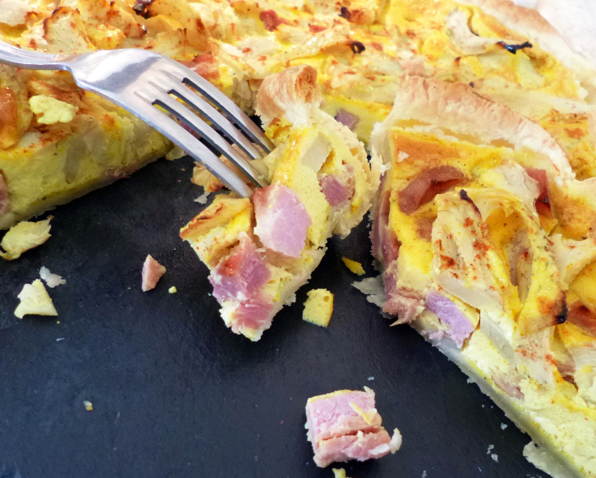 Quiche jambon artichauts - 1