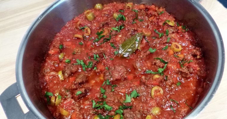 Sauce tomate aux olives