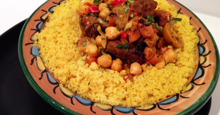 Tajine d’agneau aux pois chiches