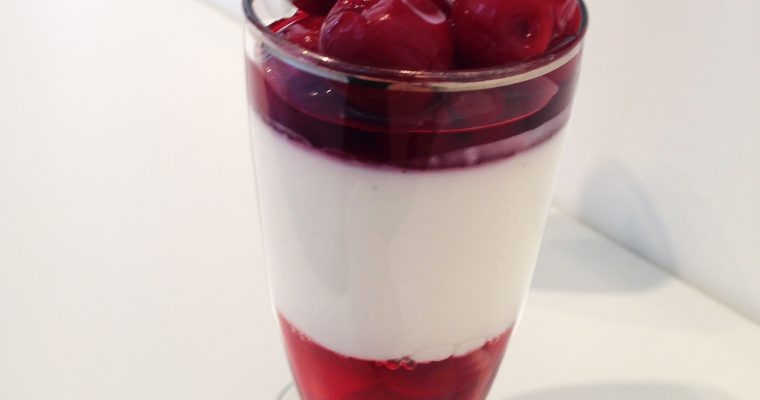 Panna cotta aux griottes