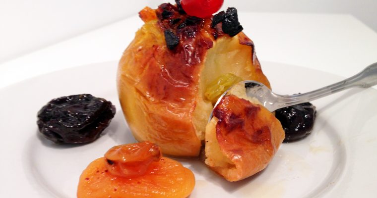 Pommes au four aux fruits secs