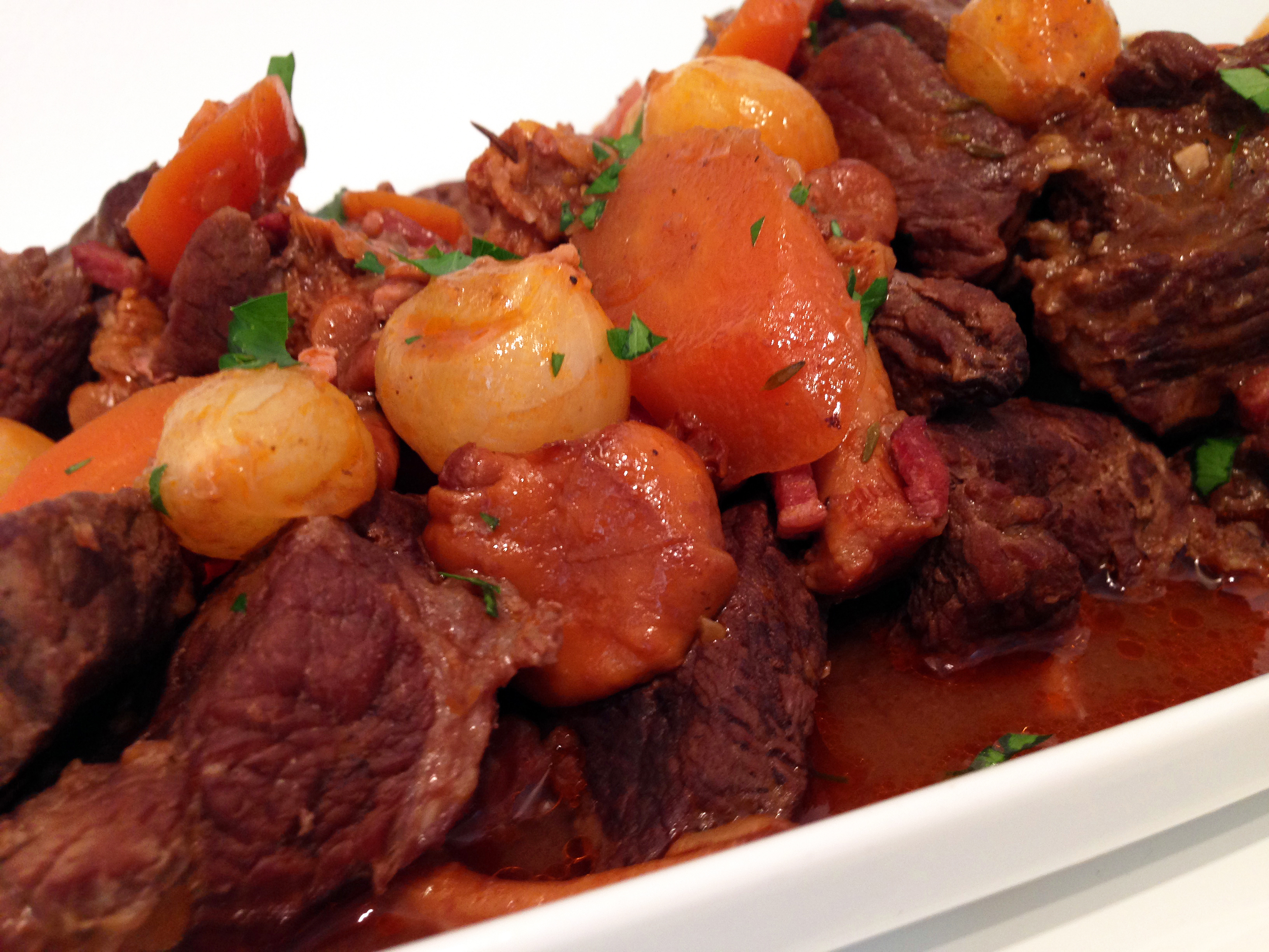 Boeuf bourguignon aux girolles - 1