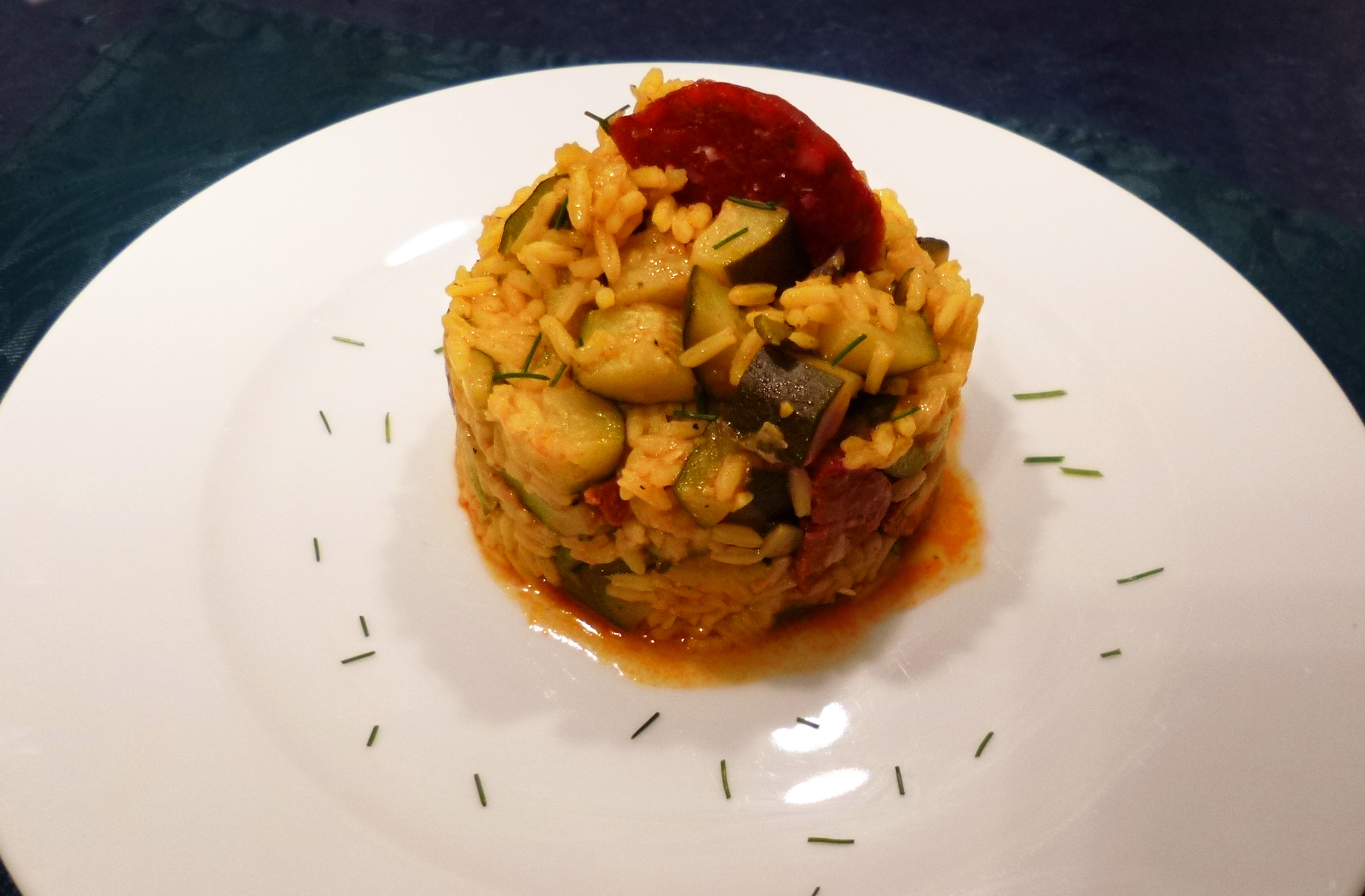 Riz courgettes chorizo au MicroCook - 2