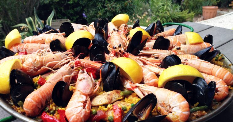 Paella au riz Bomba et épices Paellero