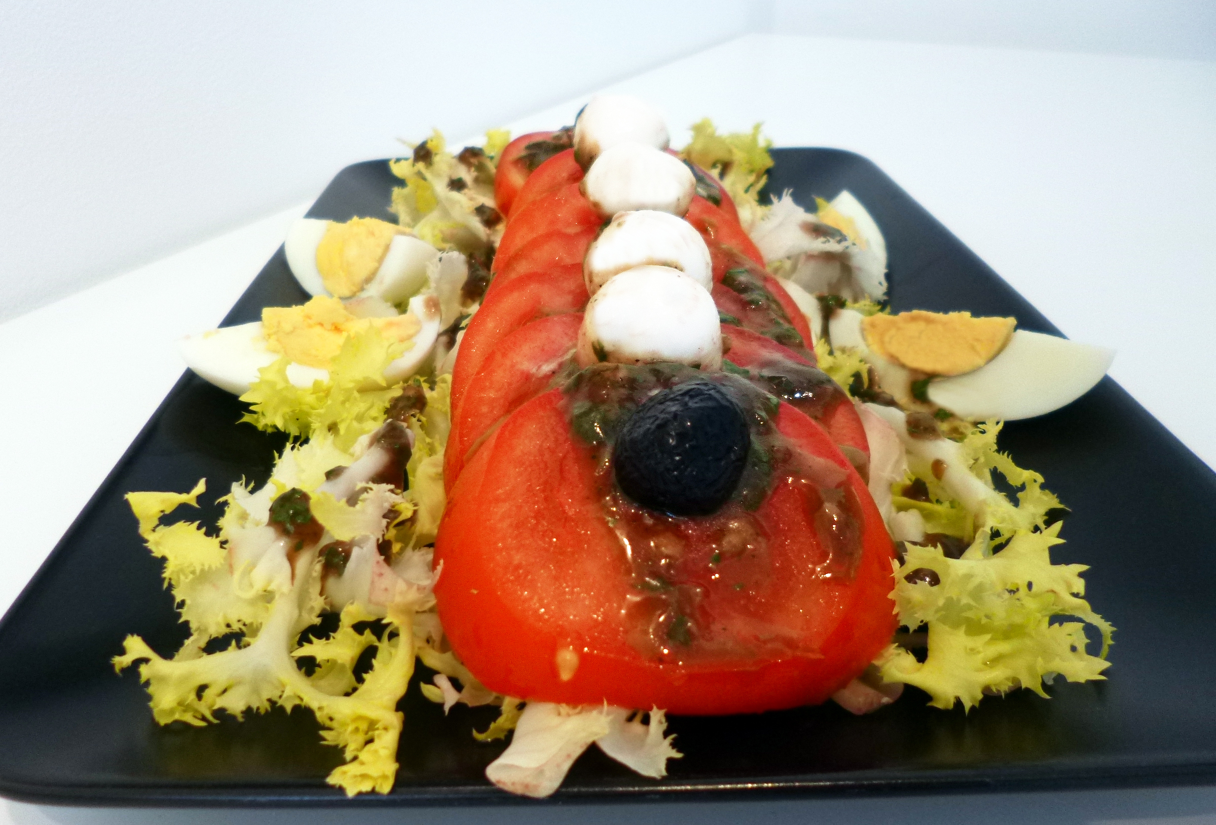 Salade de tomates mozzarella basilic - 1